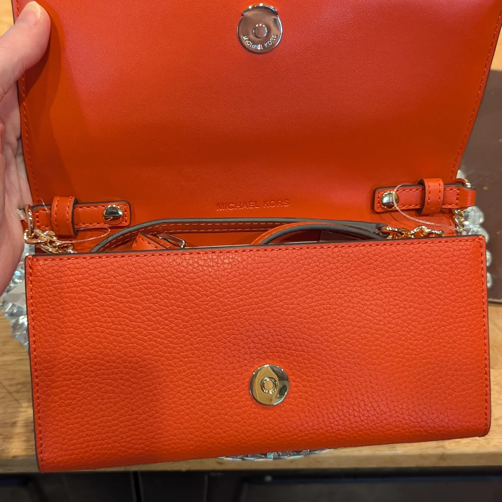 Michael Kors Carson Wallet on a Chain NWT